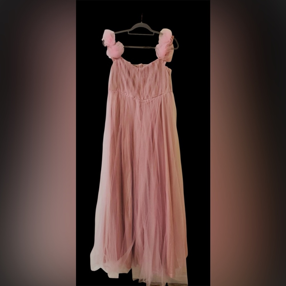 Elegant Pink Evening Gown